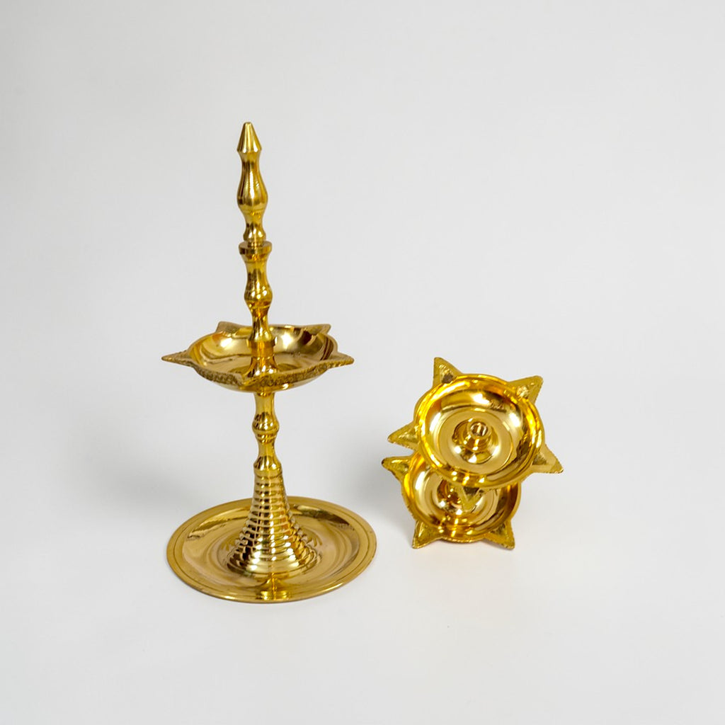 Brass Kerla Multi Layer Diya Stand