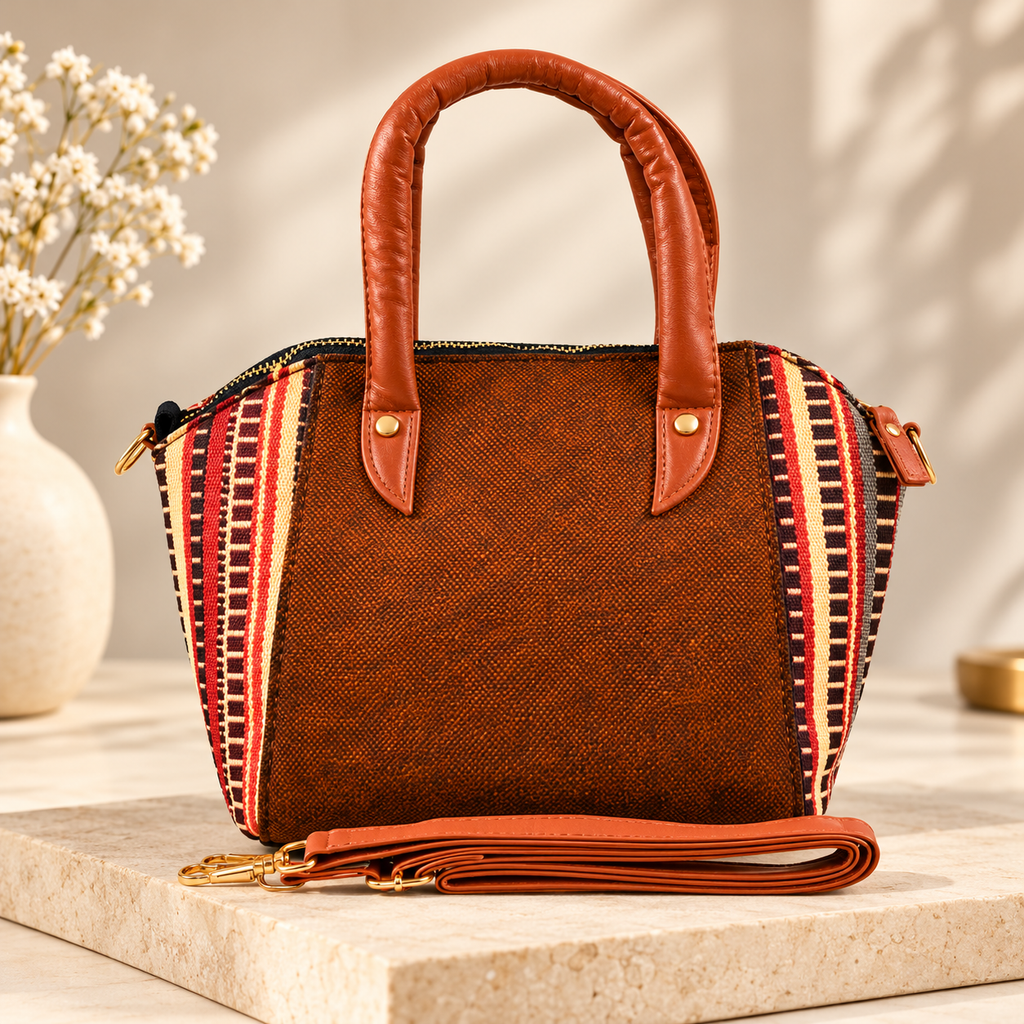 Premium Stylish Women’s Basket Shape Handbag – Compact Crossbody Bag