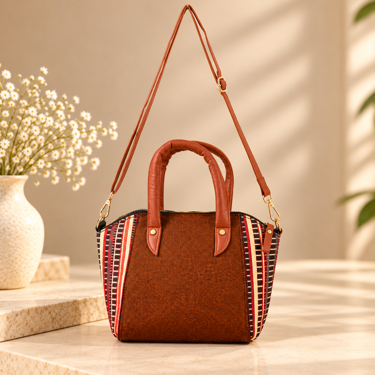 Premium Stylish Women’s Basket Shape Handbag – Compact Crossbody Bag