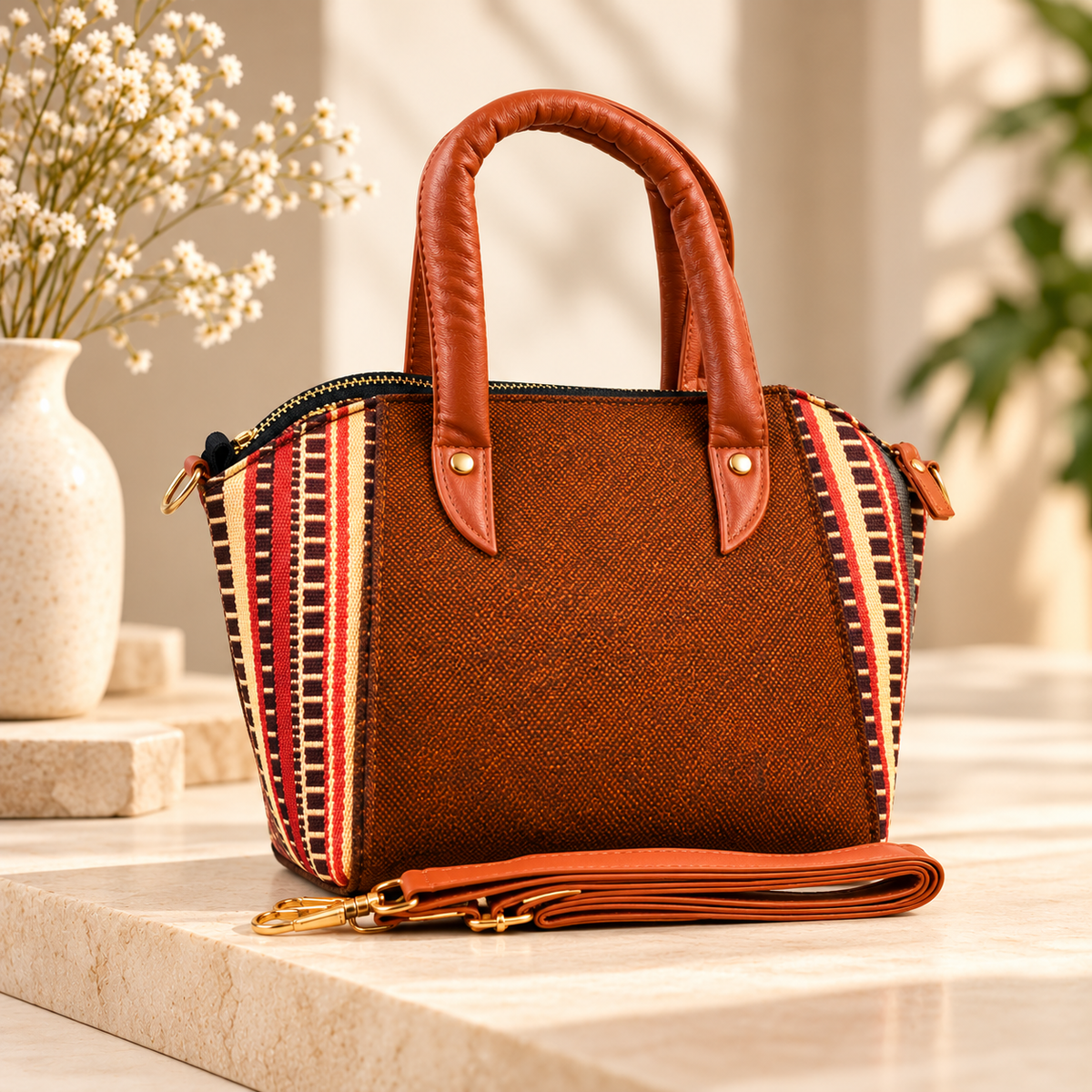 Premium Stylish Women’s Basket Shape Handbag – Compact Crossbody Bag