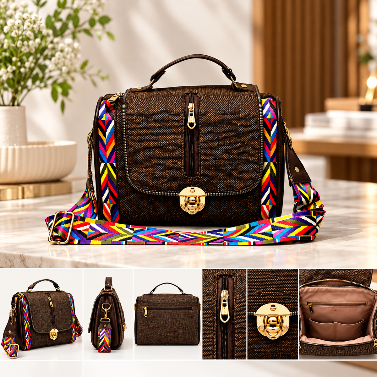 Premium Sling Bag With Beautiful Cross Body Belt
