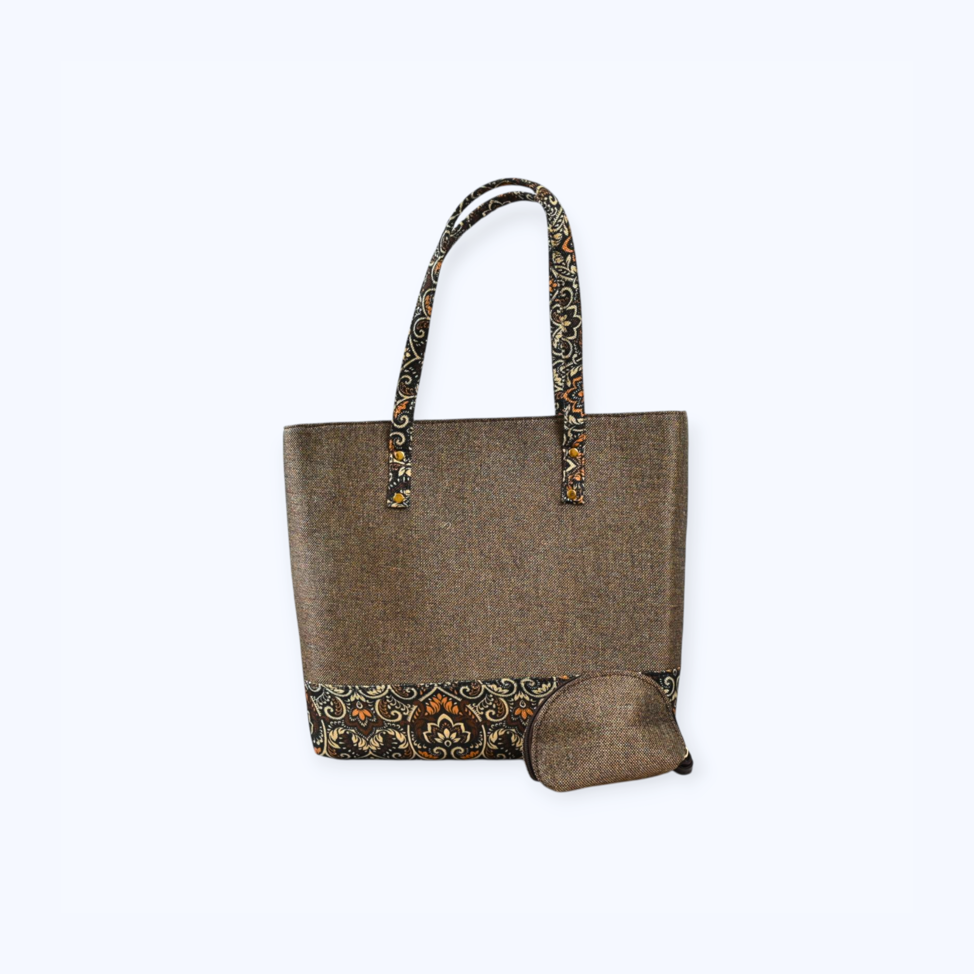 Stylish Premium Jute Shoulder Bags With Coin Pouch