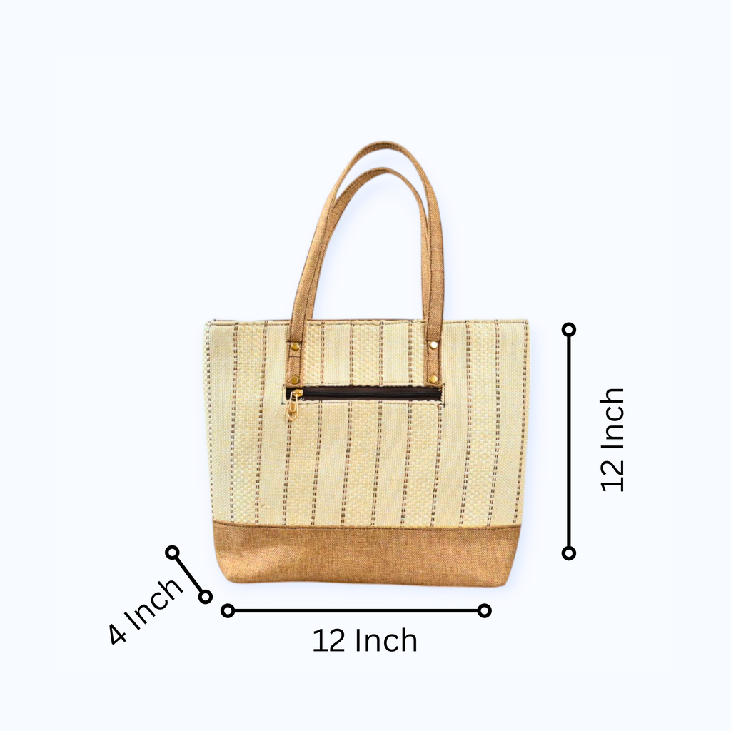 Stylish Premium Jute Shoulder Bags With Coin Pouch