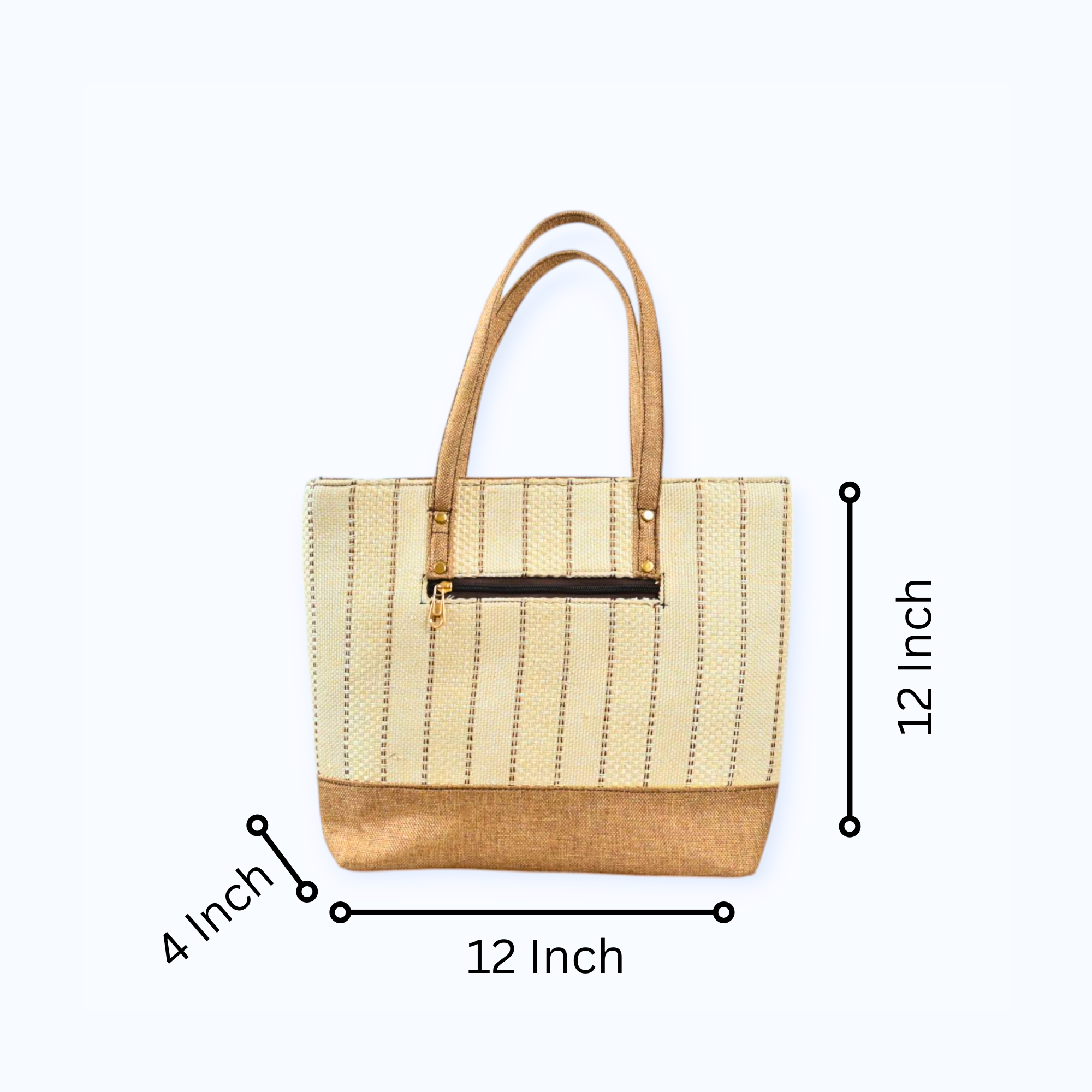 Stylish Premium Jute Shoulder Bags With Coin Pouch