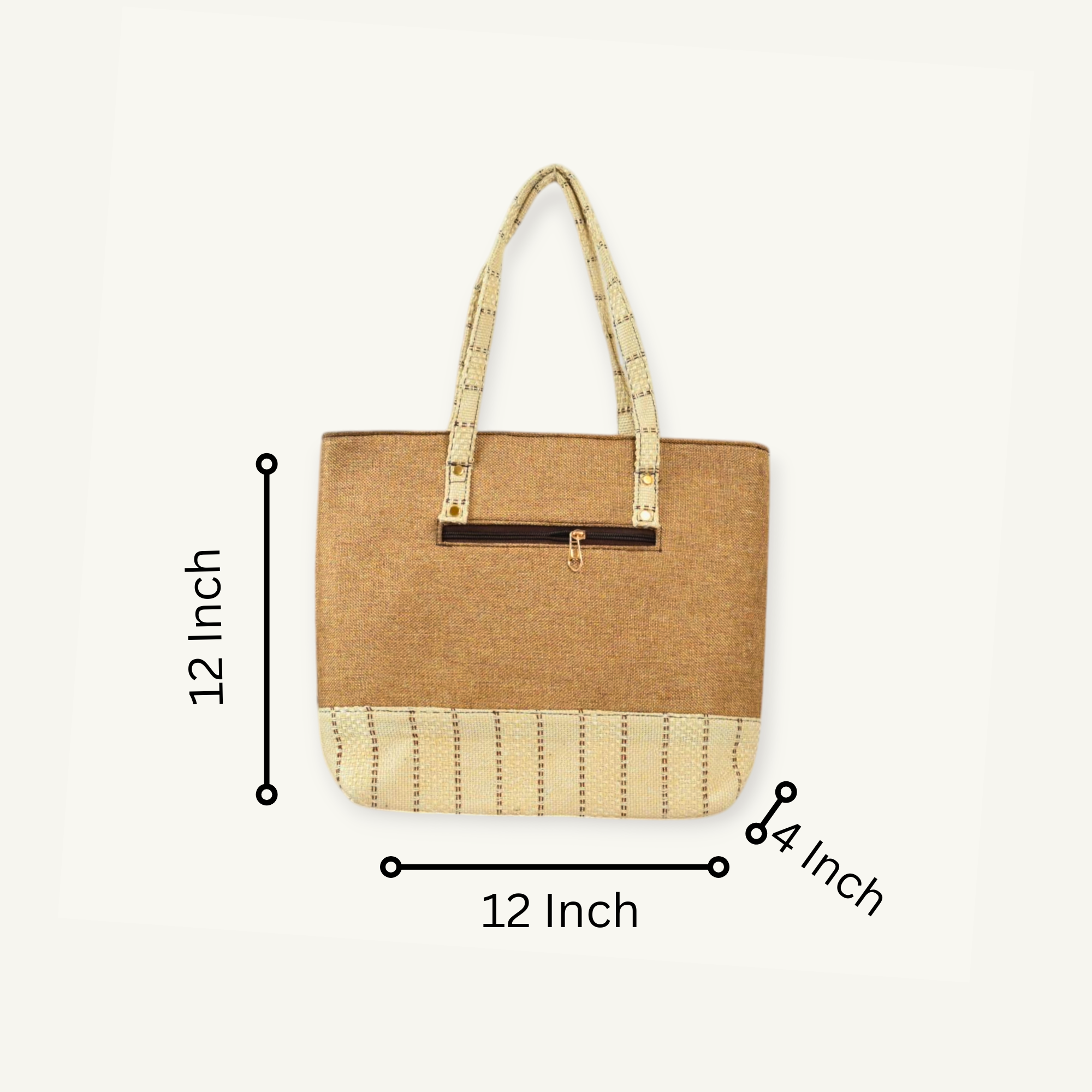 Stylish Premium Jute Shoulder Bags With Coin Pouch