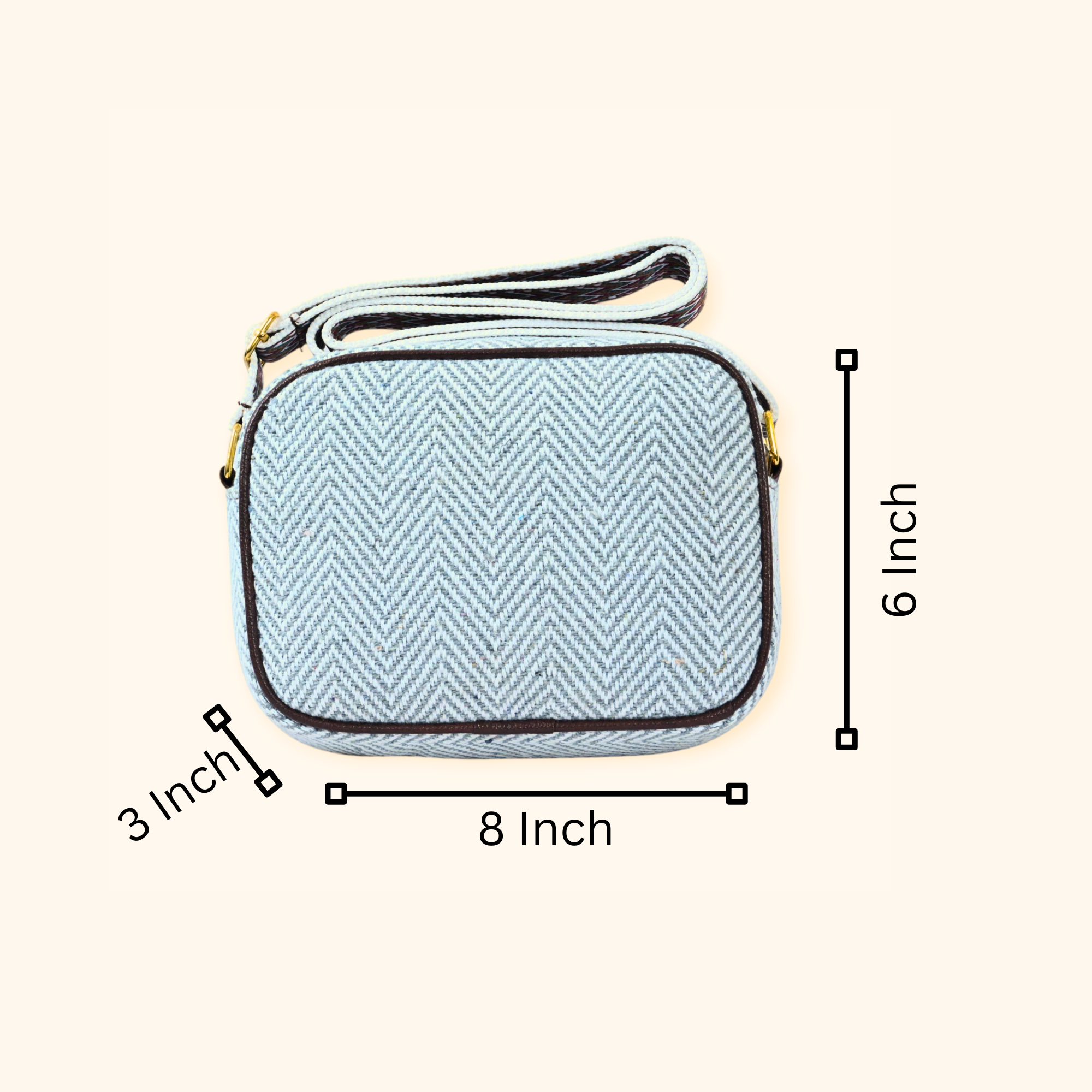 Stylish Premium Hemp Sling Bag