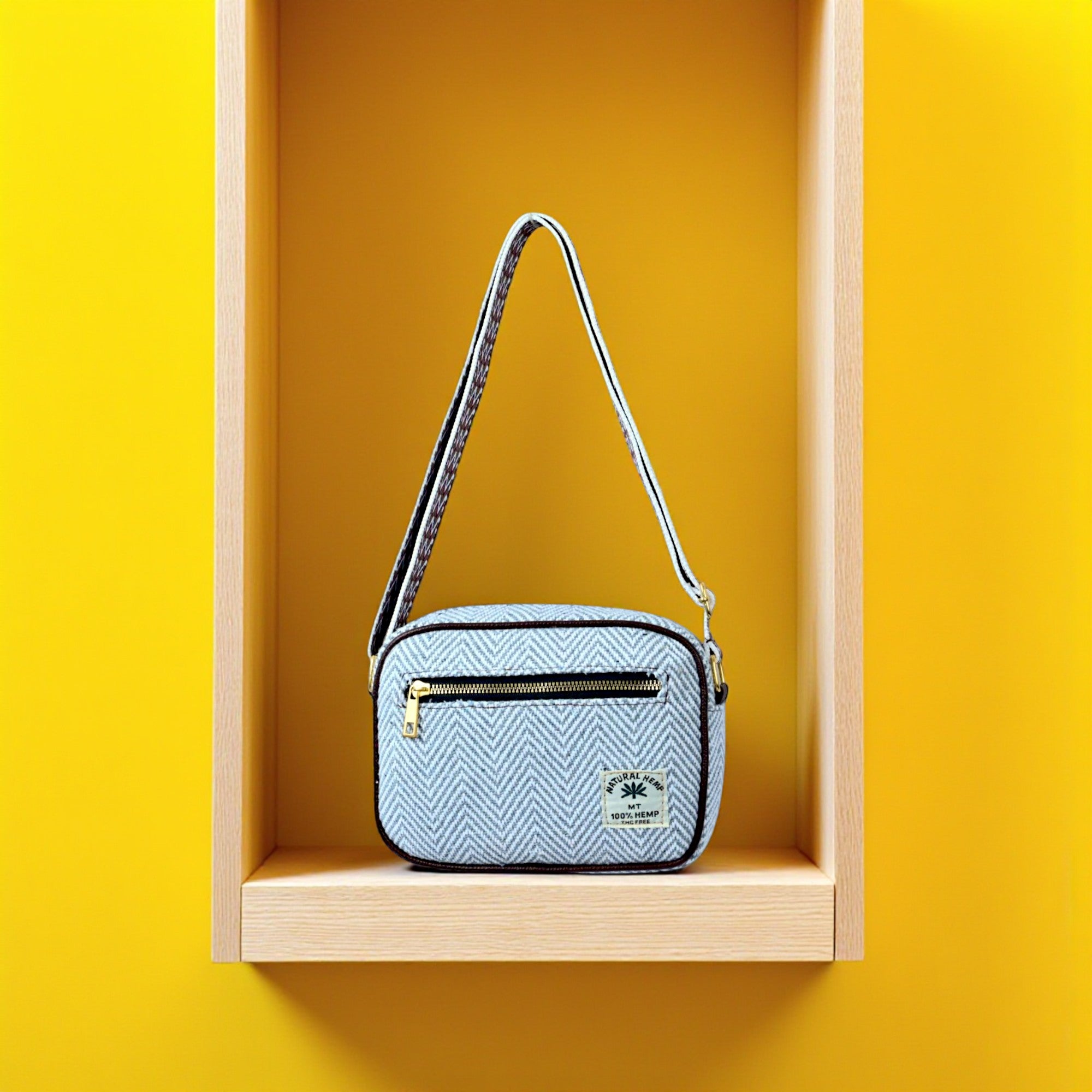 Stylish Premium Hemp Sling Bag
