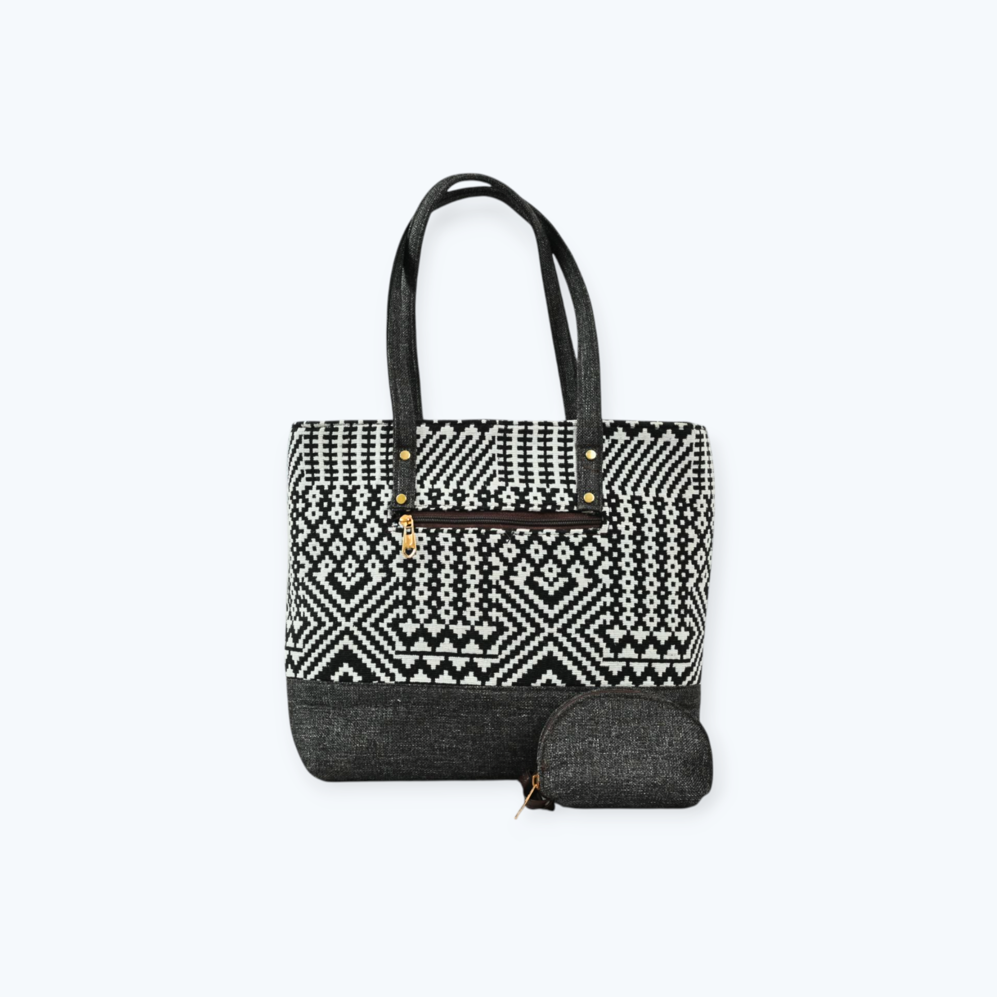 Stylish Premium Jute Shoulder Bags With Coin Pouch