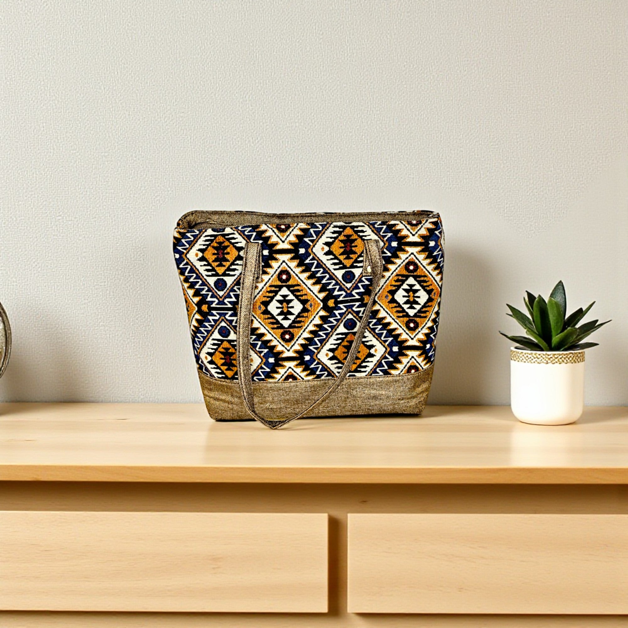 Stylish Premium Jute Shoulder Bags for With Coin Pouch