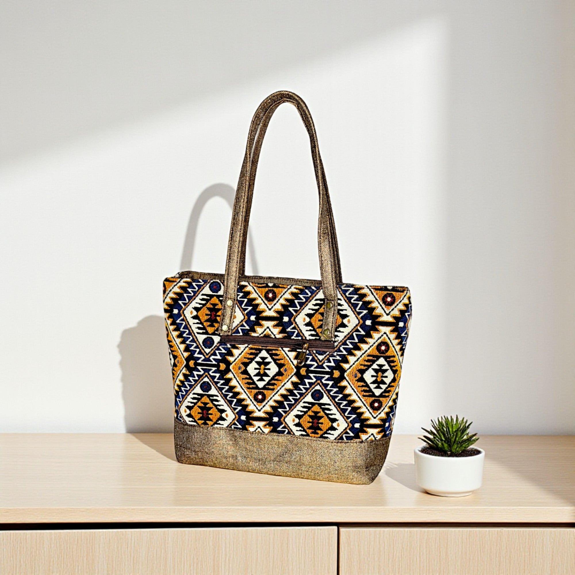 Stylish Premium Jute Shoulder Bags for With Coin Pouch