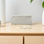 Beautiful Handmade Party-Bead Clutch with Sling Belt