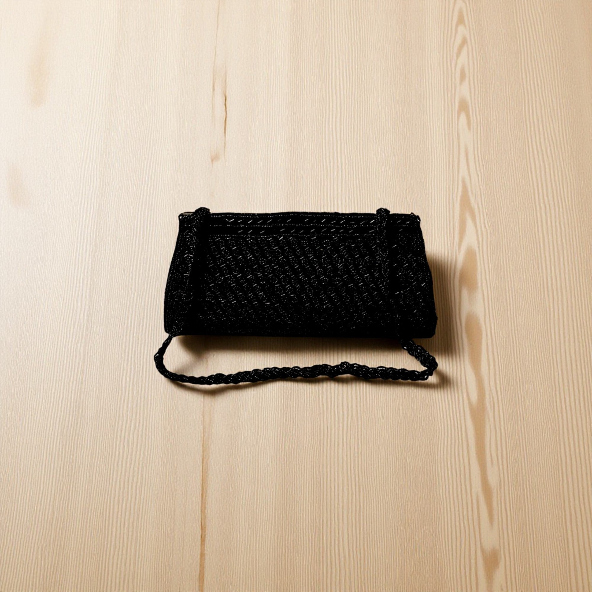 Beautiful Handmade Party-Bead Clutch with Sling Belt