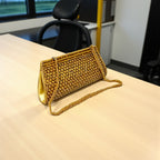 Beautiful Handmade Party-Bead Clutch with Sling Belt