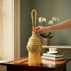 Royal Gold Embellished Bridal Potli with Tassel