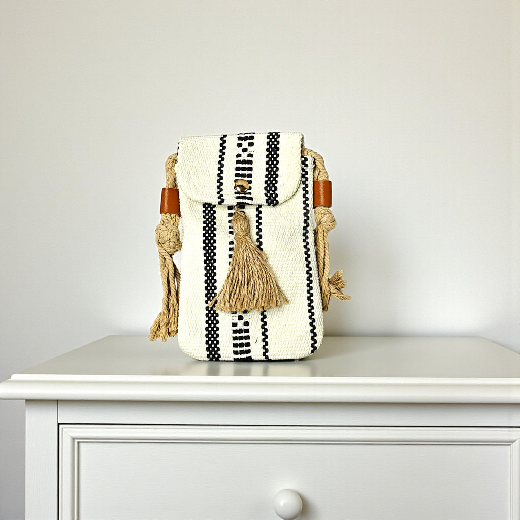 Handwoven Boho Mobile Purse for Women
