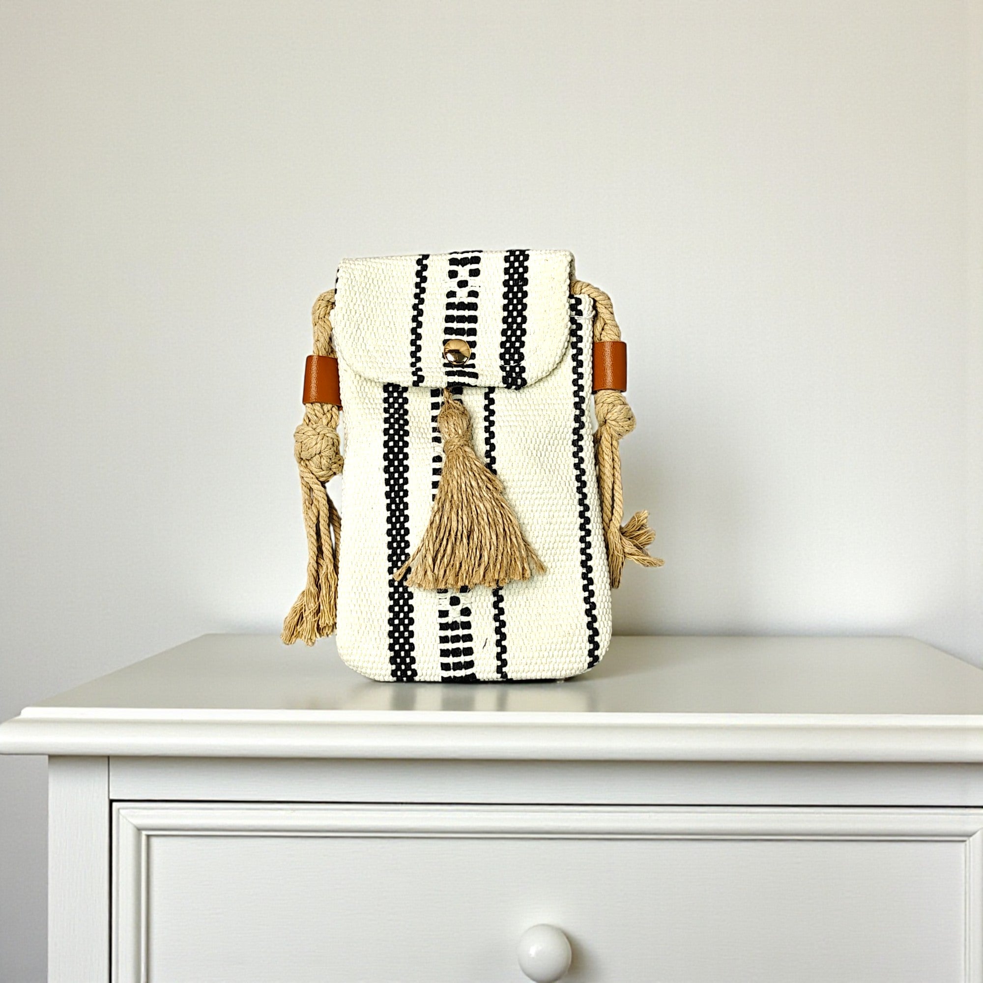 Handwoven Boho Mobile Purse for Women