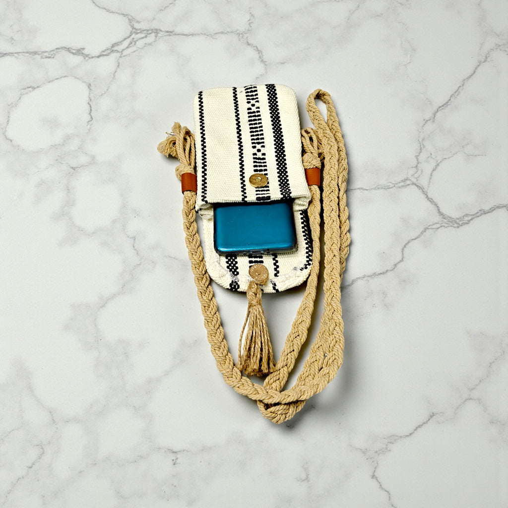 Handwoven Boho Mobile Purse for Women