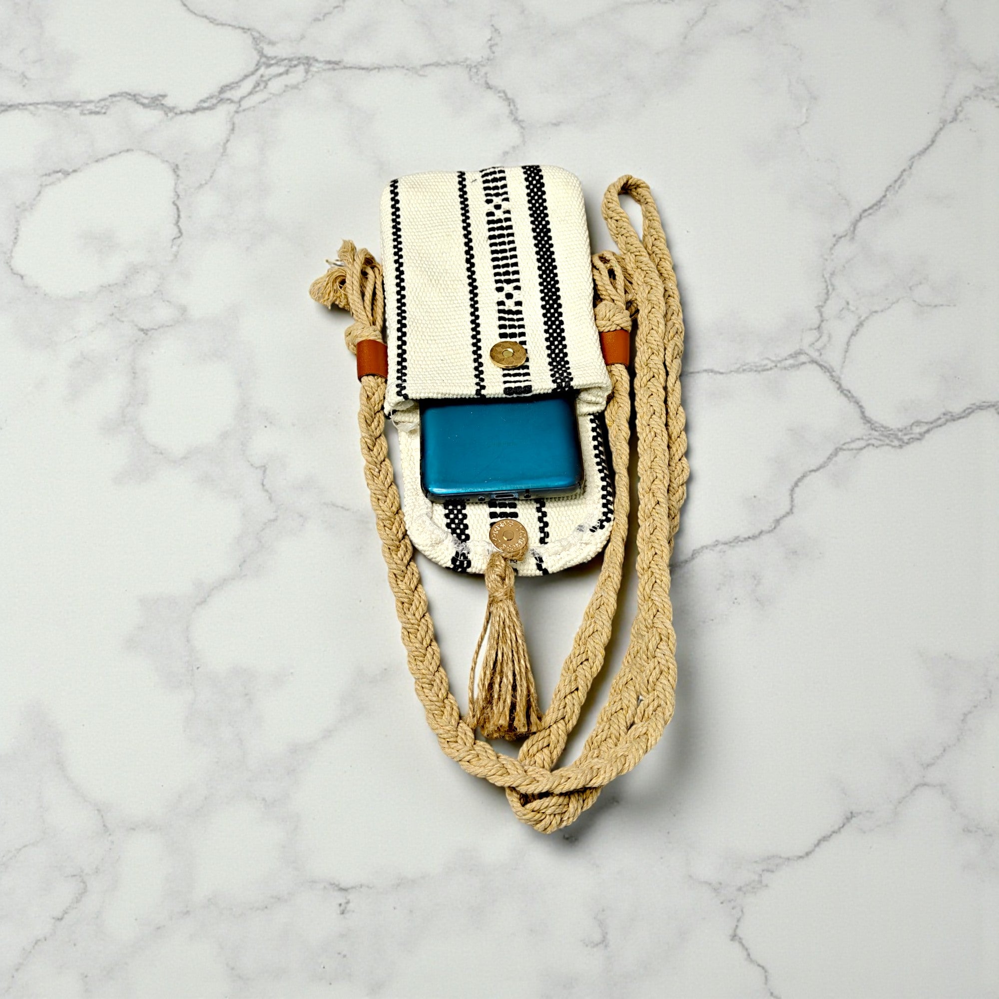 Handwoven Boho Mobile Purse for Women