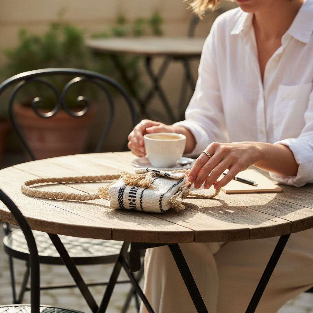 Handwoven Boho Mobile Purse for Women