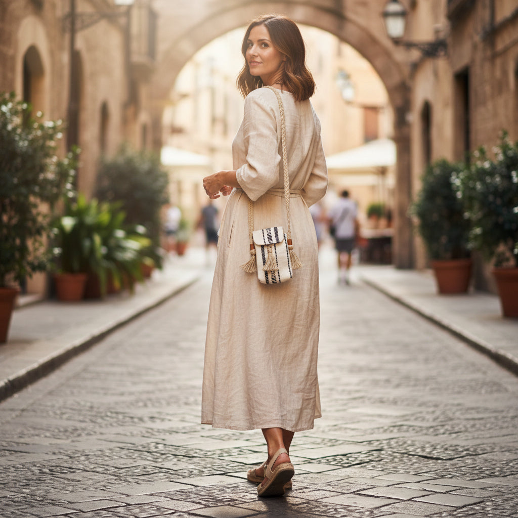 Handwoven Boho Mobile Purse for Women