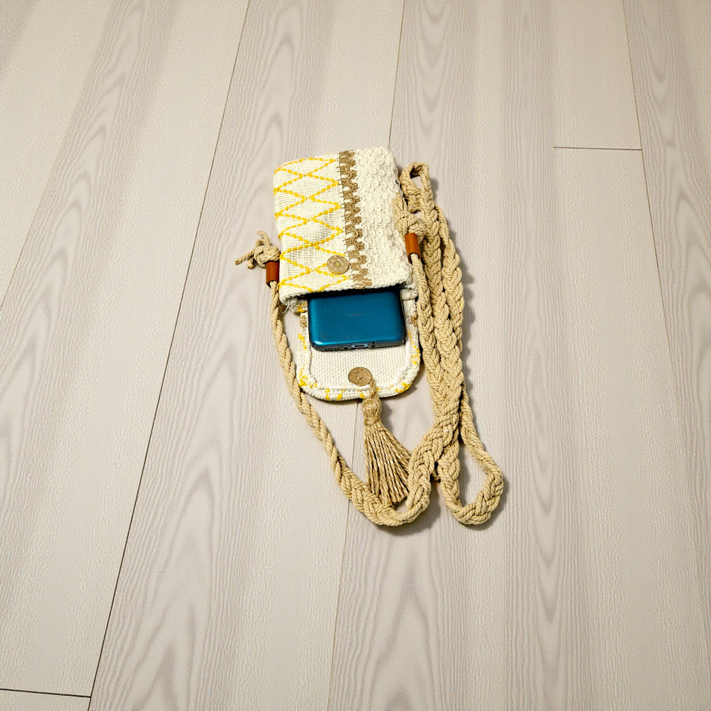 Hand Woven Mobile Sling Bag