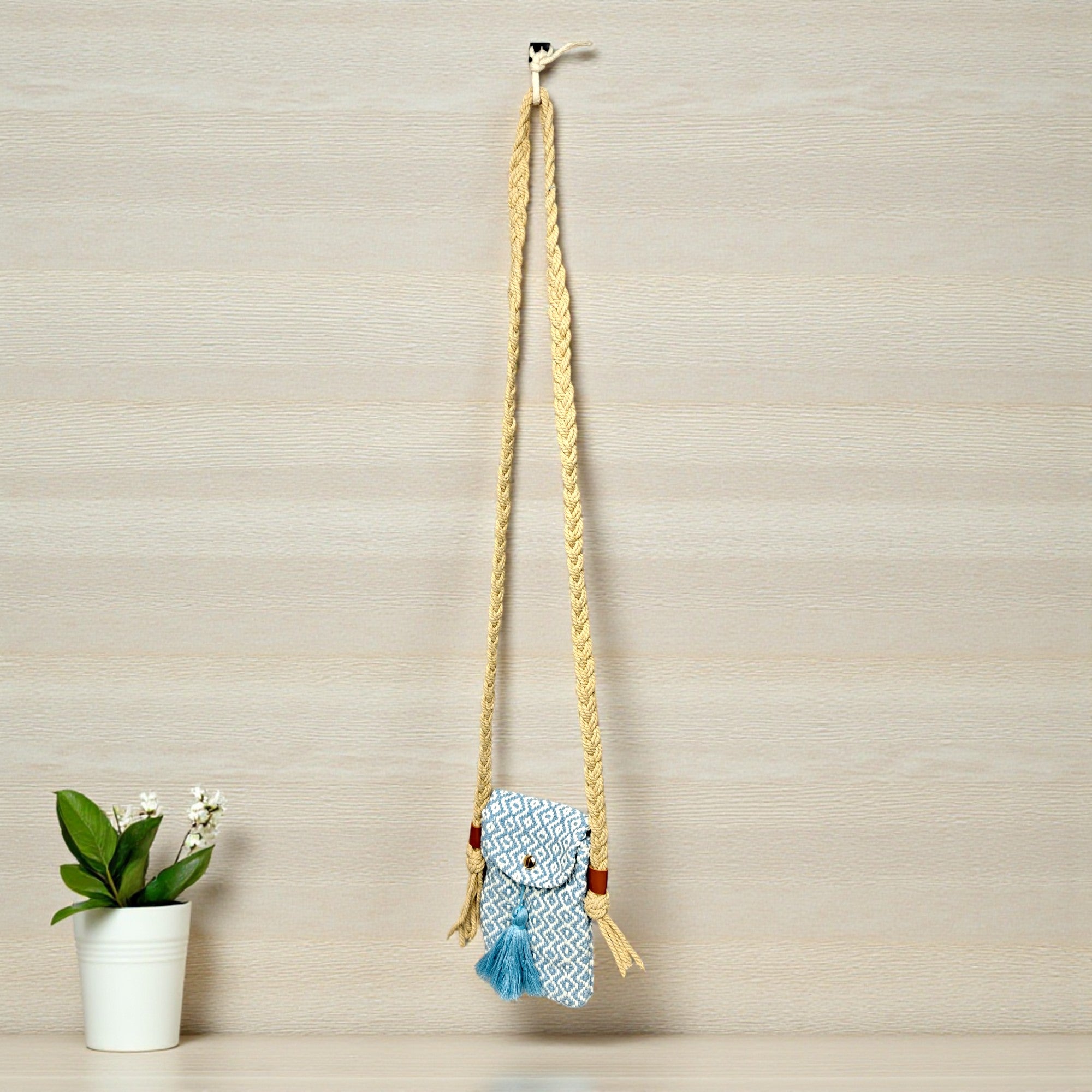 Hand Woven Mobile Sling Bag