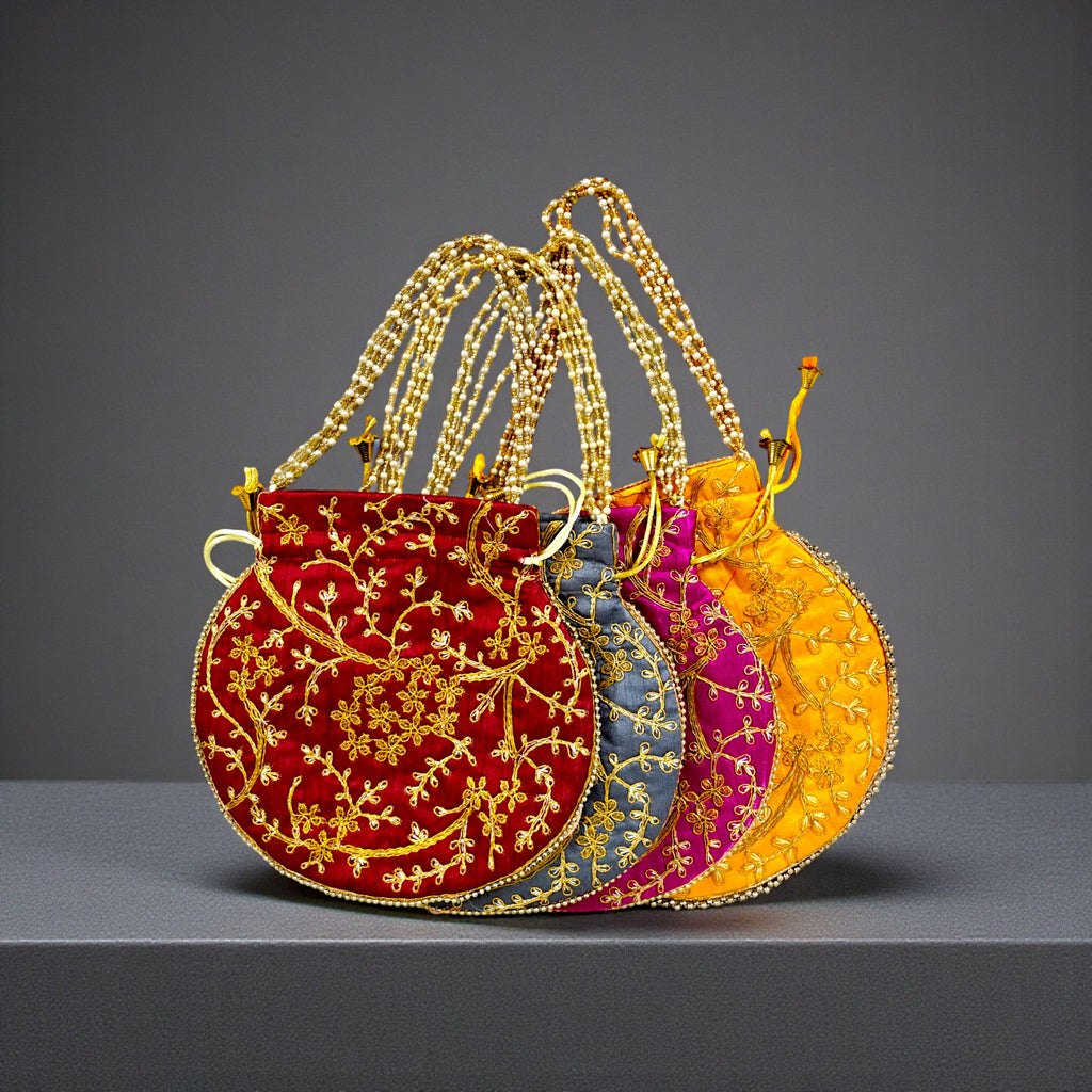 Premium Party Clutch Potli -Set of 4