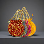 Premium Party Clutch Potli -Set of 4