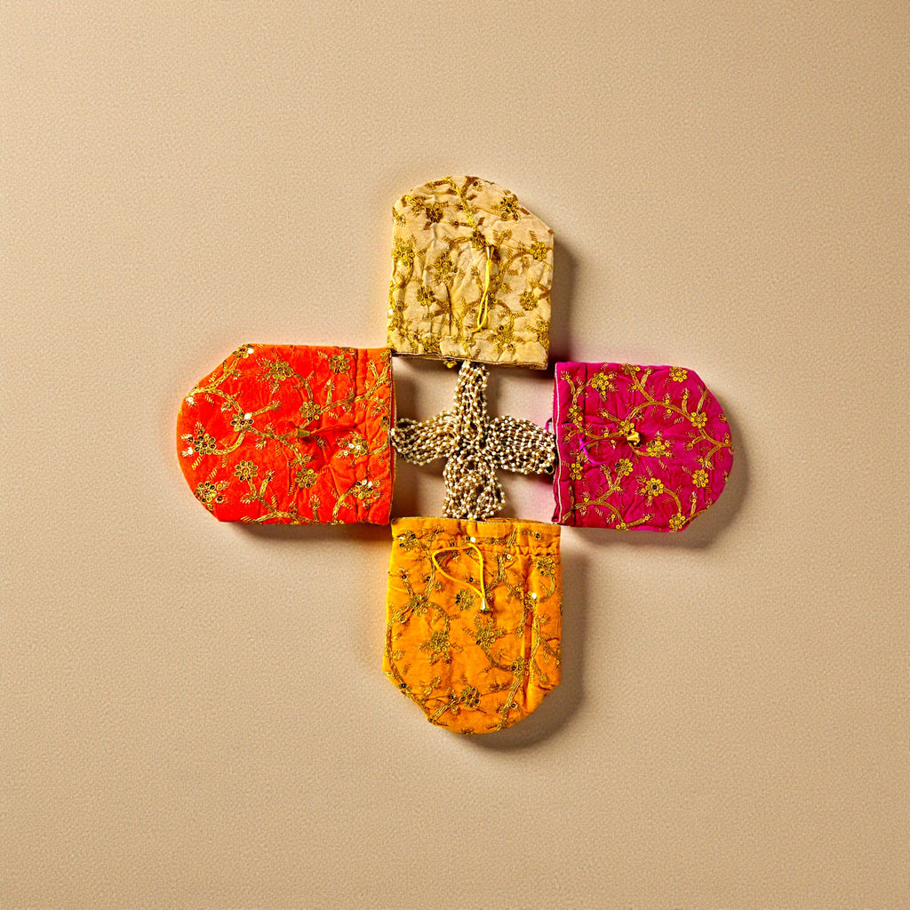 Premium Party Clutch Potli - Set of 4