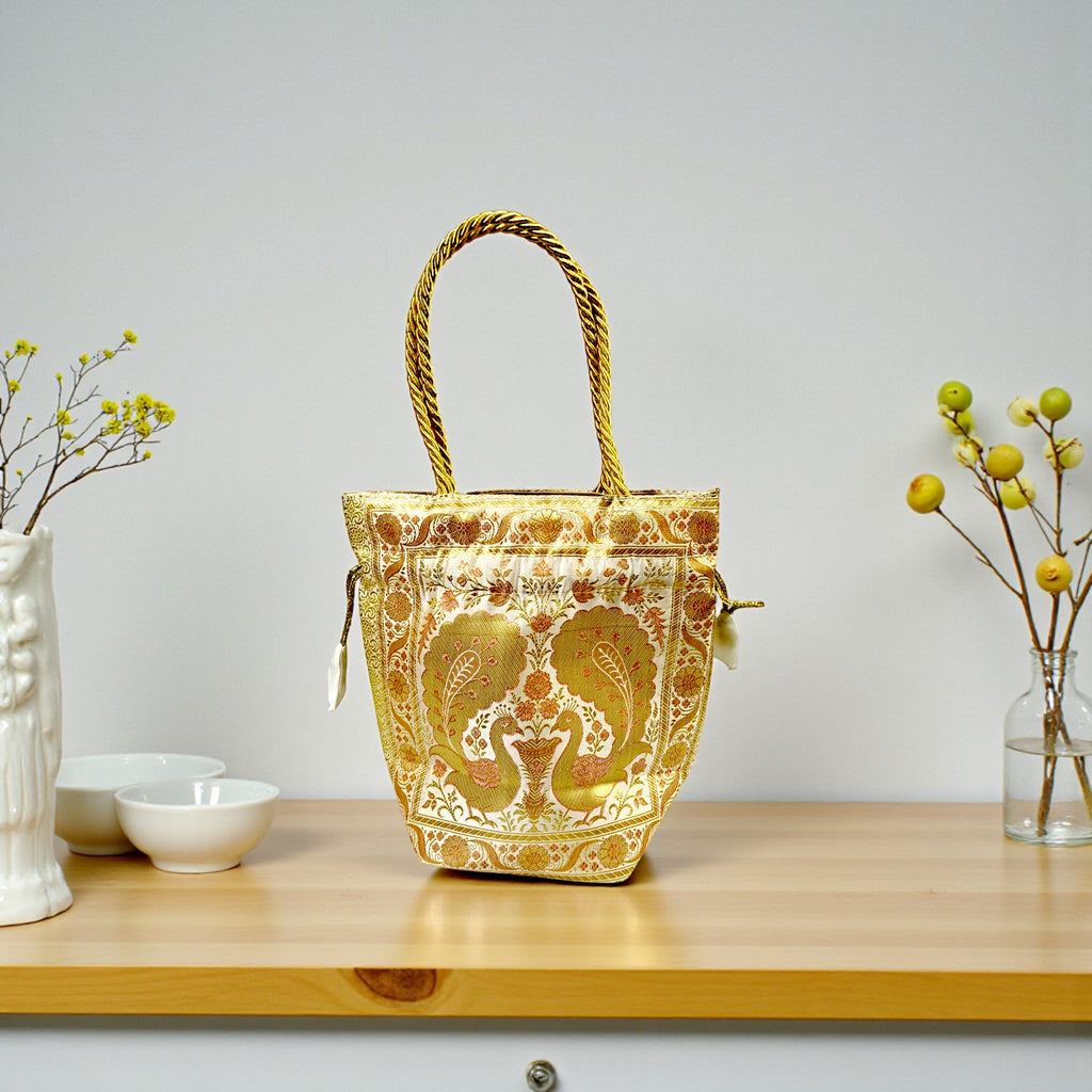 Royal Traditional Banarasi Handbag / Potli –  Set of 2