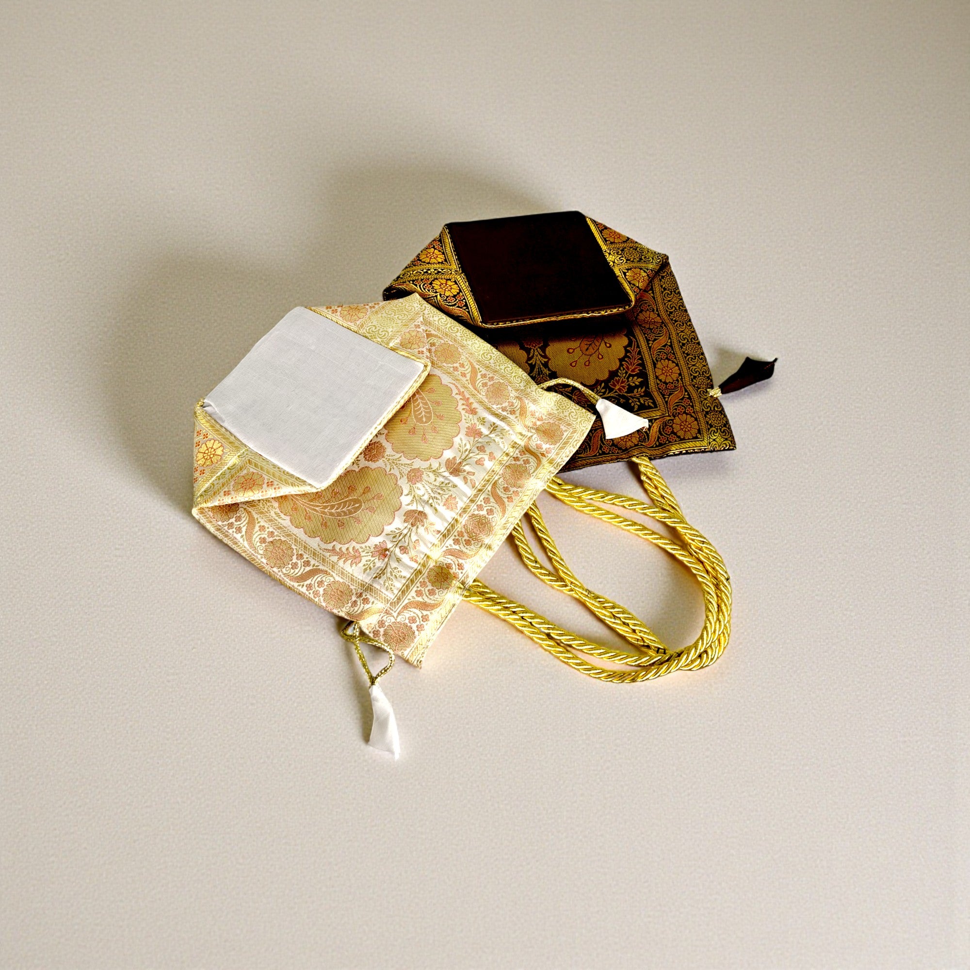 Royal Traditional Banarasi Handbag / Potli –  Set of 2