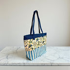 Yellow Printed Handcrafted Tote Bag
