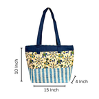 Yellow Printed Handcrafted Tote Bag