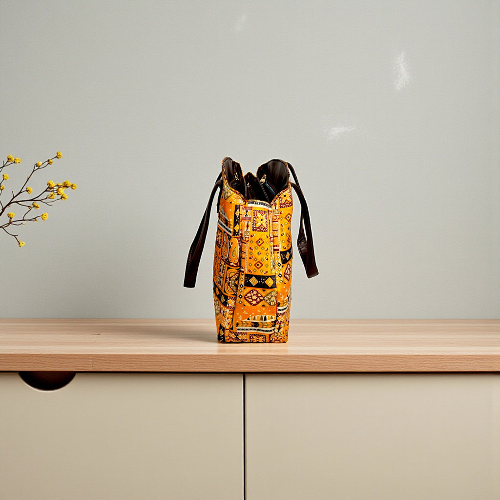 Handcrafted Ethnic Printed Handbag for Women