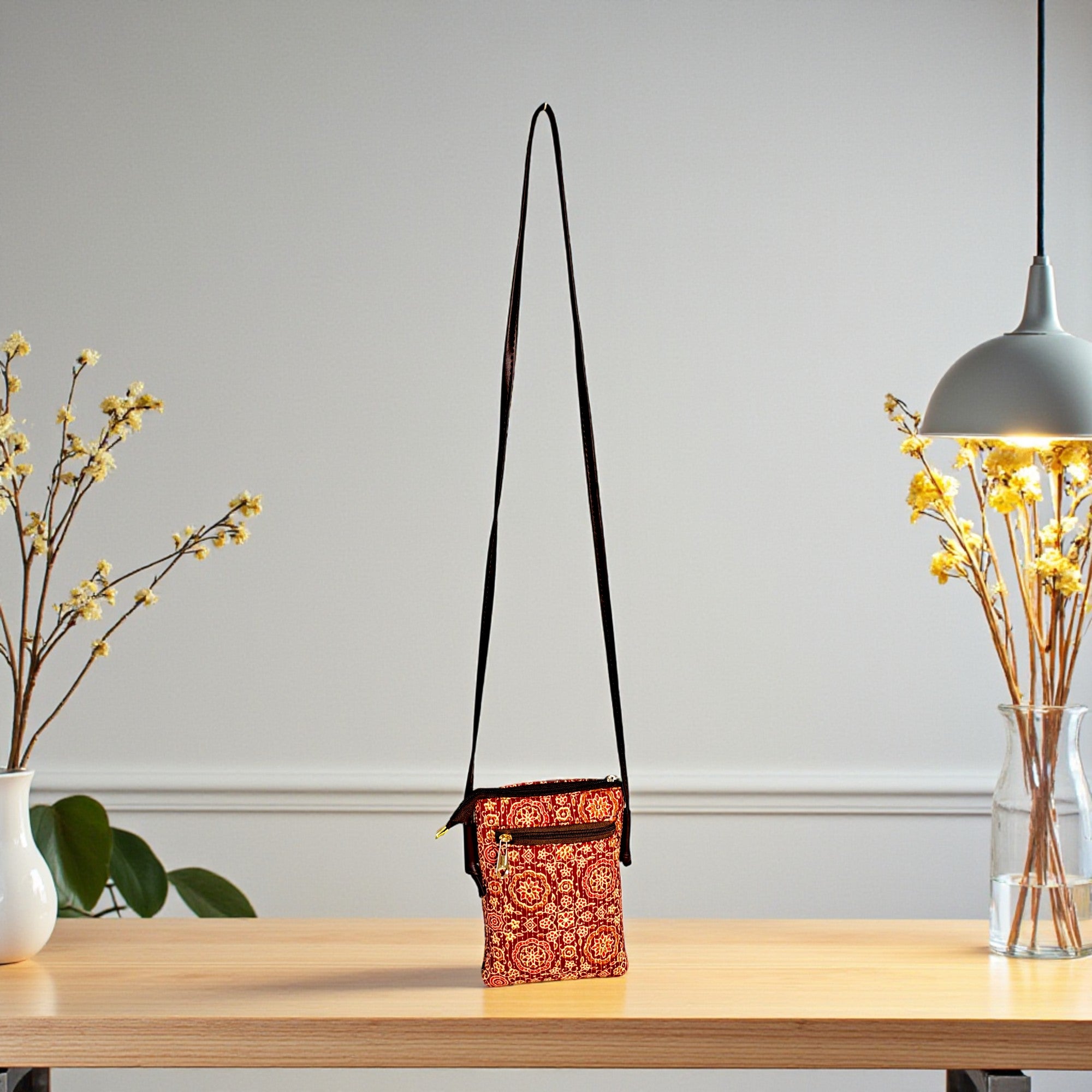 Handmade Ethnic Sling Bag for Women | Printed Crossbody Purse