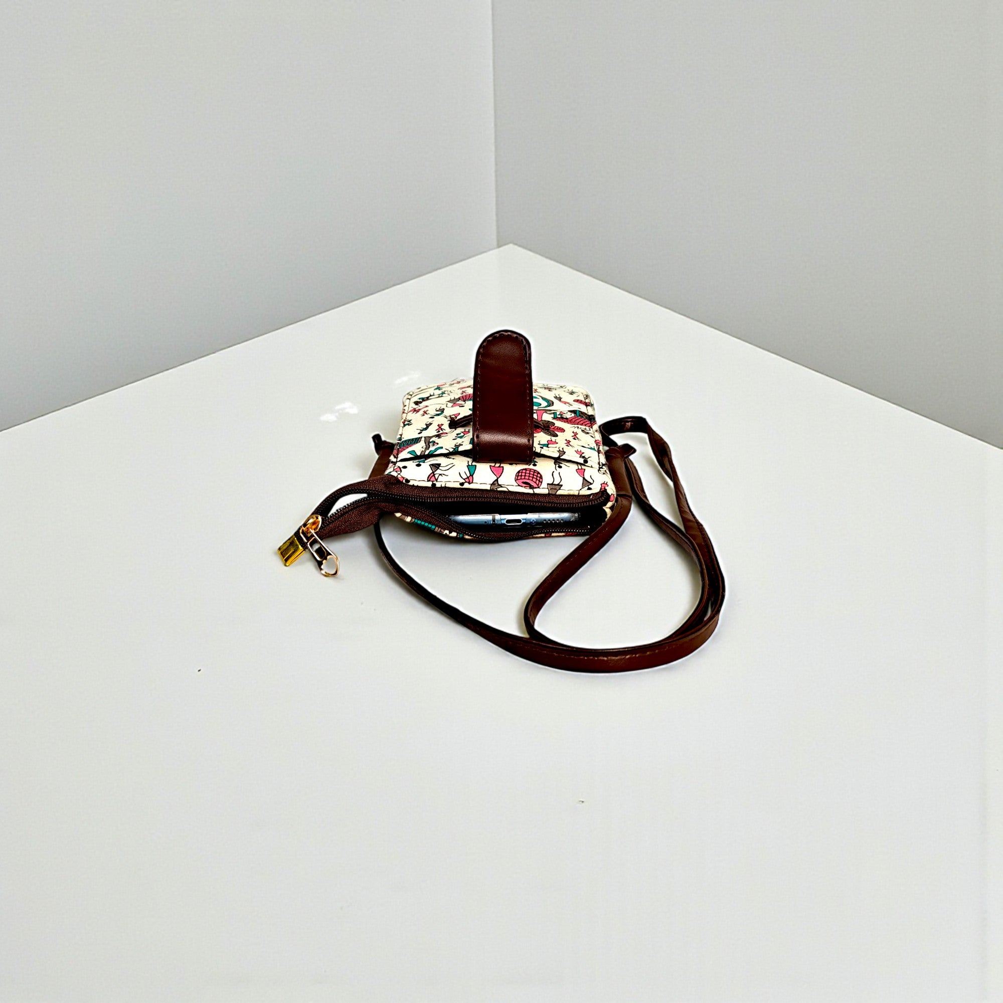 Handmade Ethnic Sling Bag for Women | Printed Crossbody Purse