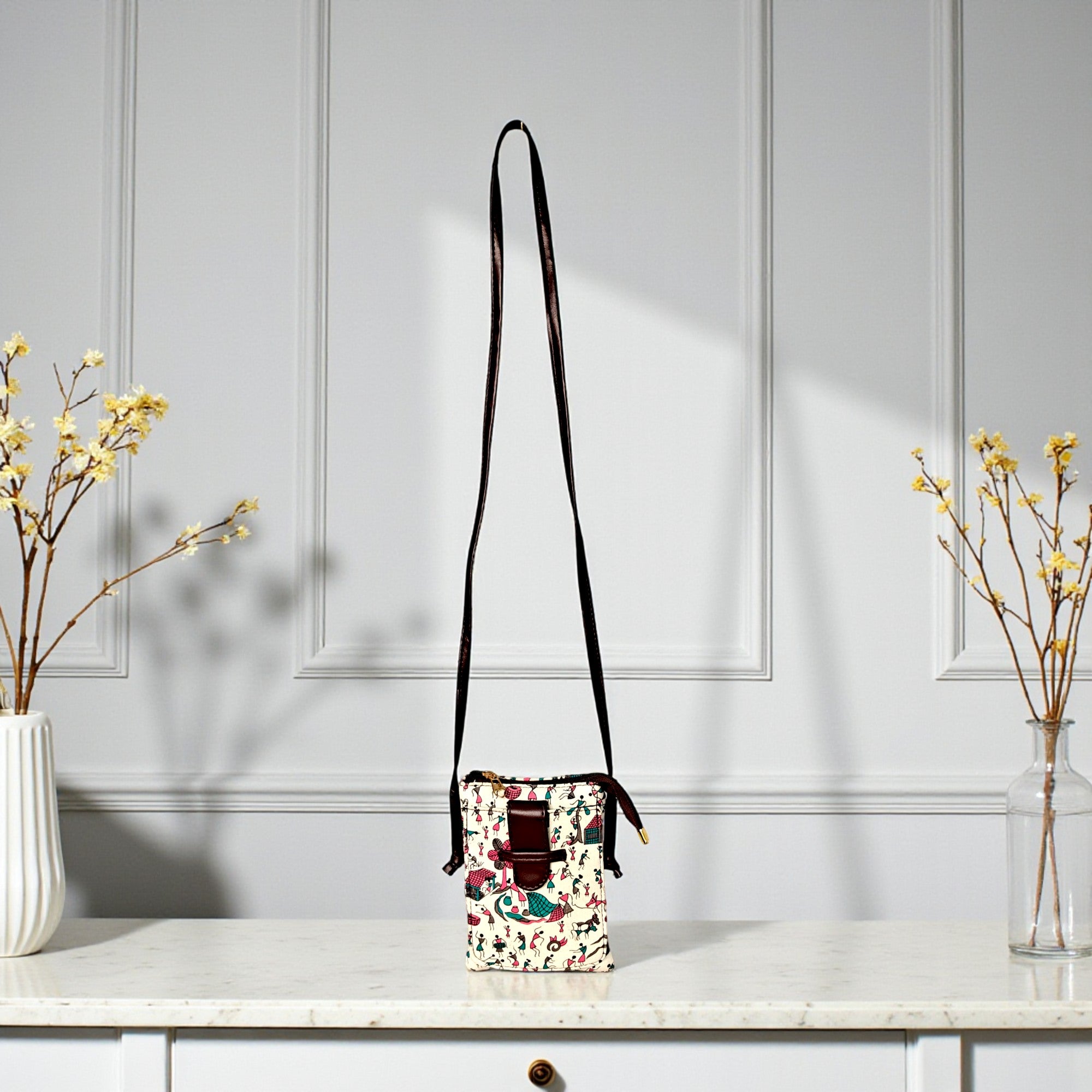 Handmade Ethnic Sling Bag for Women | Printed Crossbody Purse