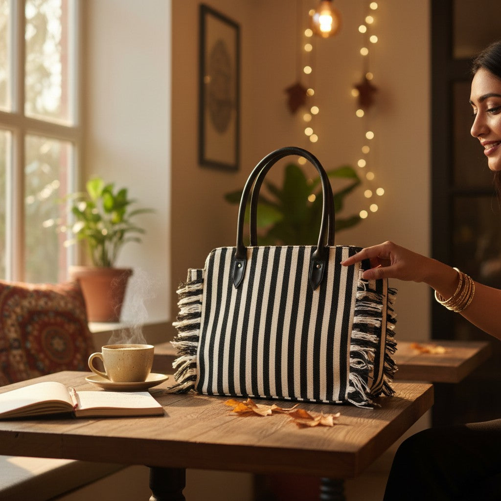 Handcrafted Boho Laptop Bag for Women