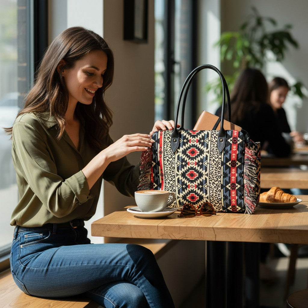 Handcrafted Boho Laptop Bag for Women