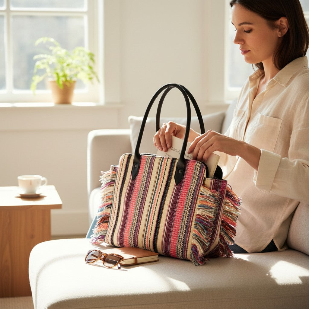 Handcrafted Boho Laptop Bag for Women