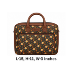 Kalamkari Inspired Printed Laptop Bag