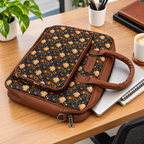 Kalamkari Inspired Printed Laptop Bag