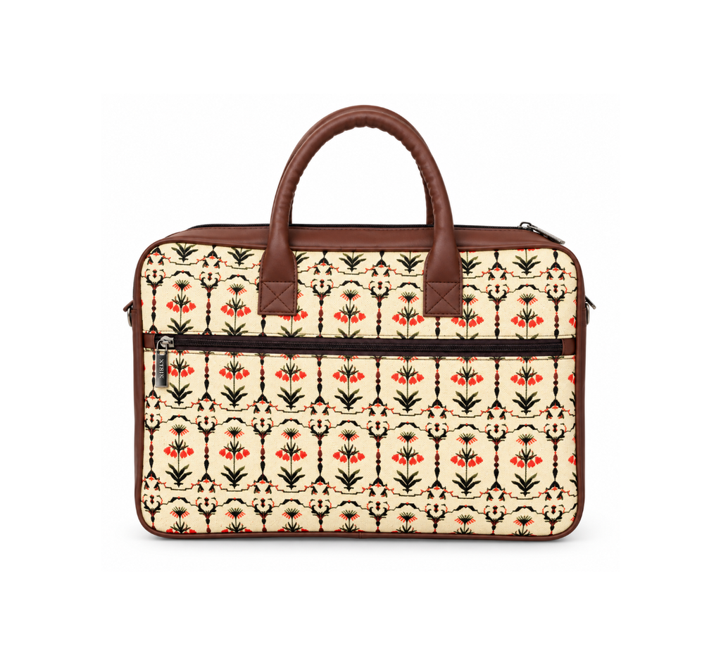 Ethnic Printed Laptop Bag for Women