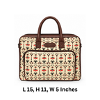 Ethnic Printed Laptop Bag for Women