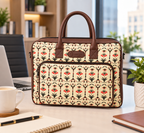 Ethnic Printed Laptop Bag for Women