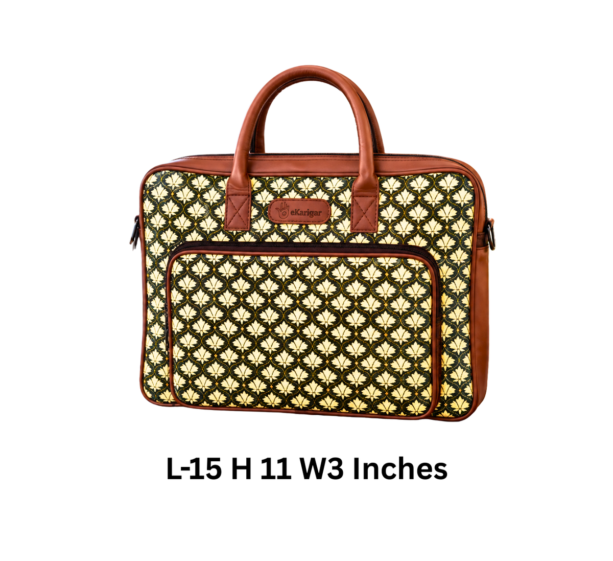 Bidri Printed Laptop Bag for Women