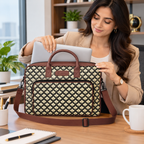 Bidri Printed Laptop Bag for Women