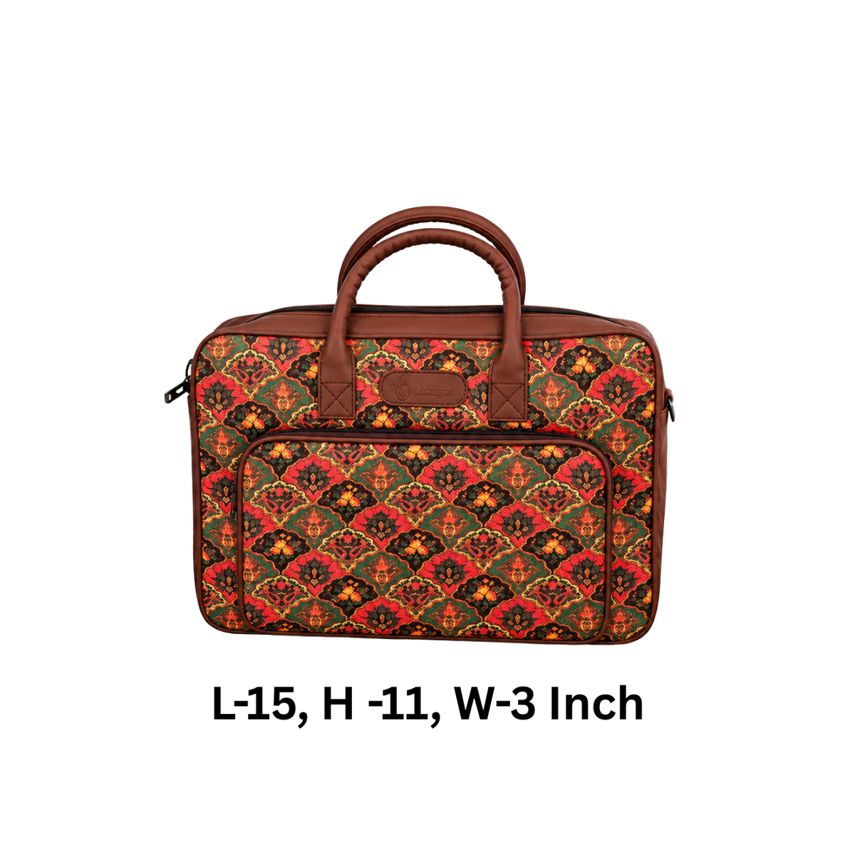 Bidri Printed Laptop Bag for Women