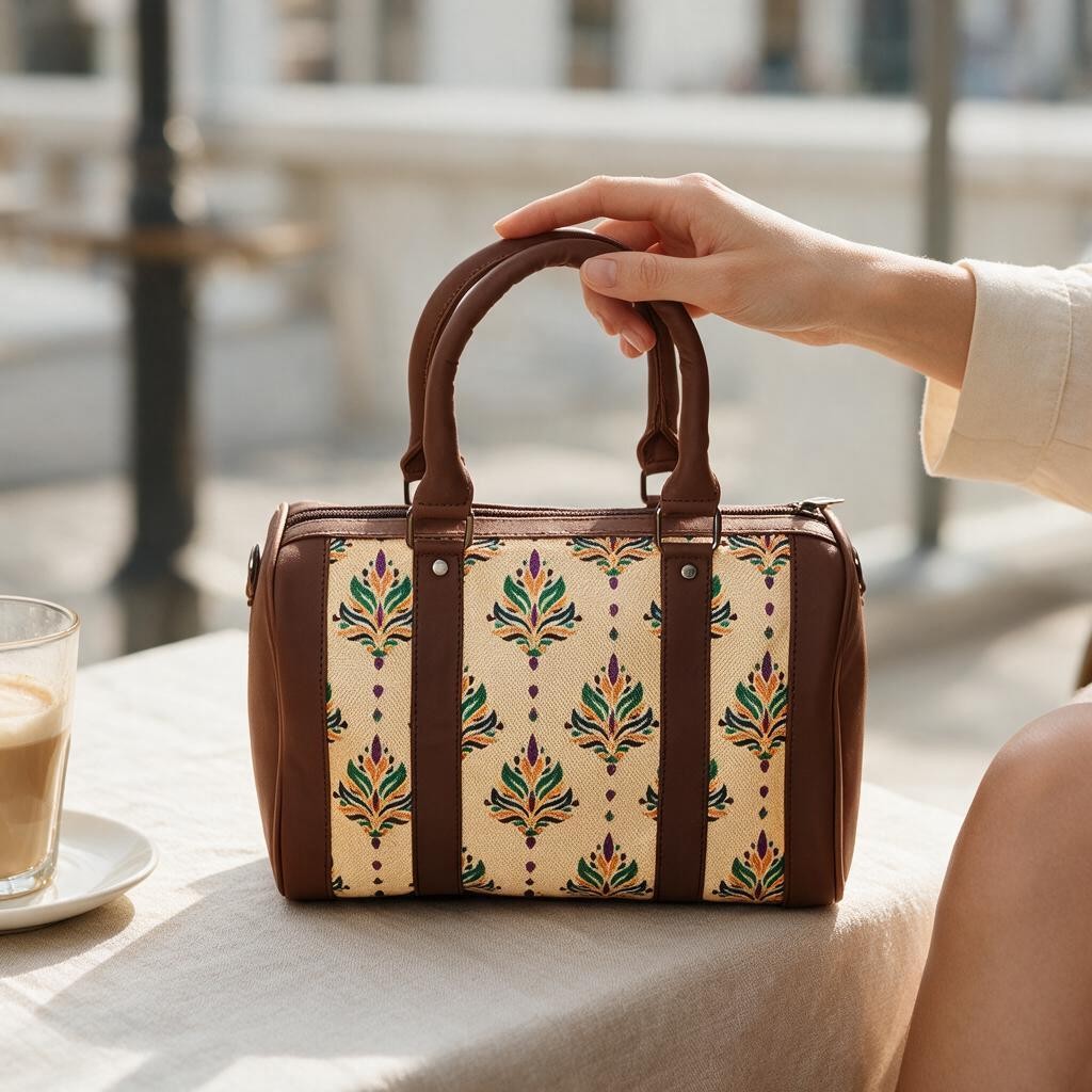 Women’s Handcrafted Printed Elegant Handbag