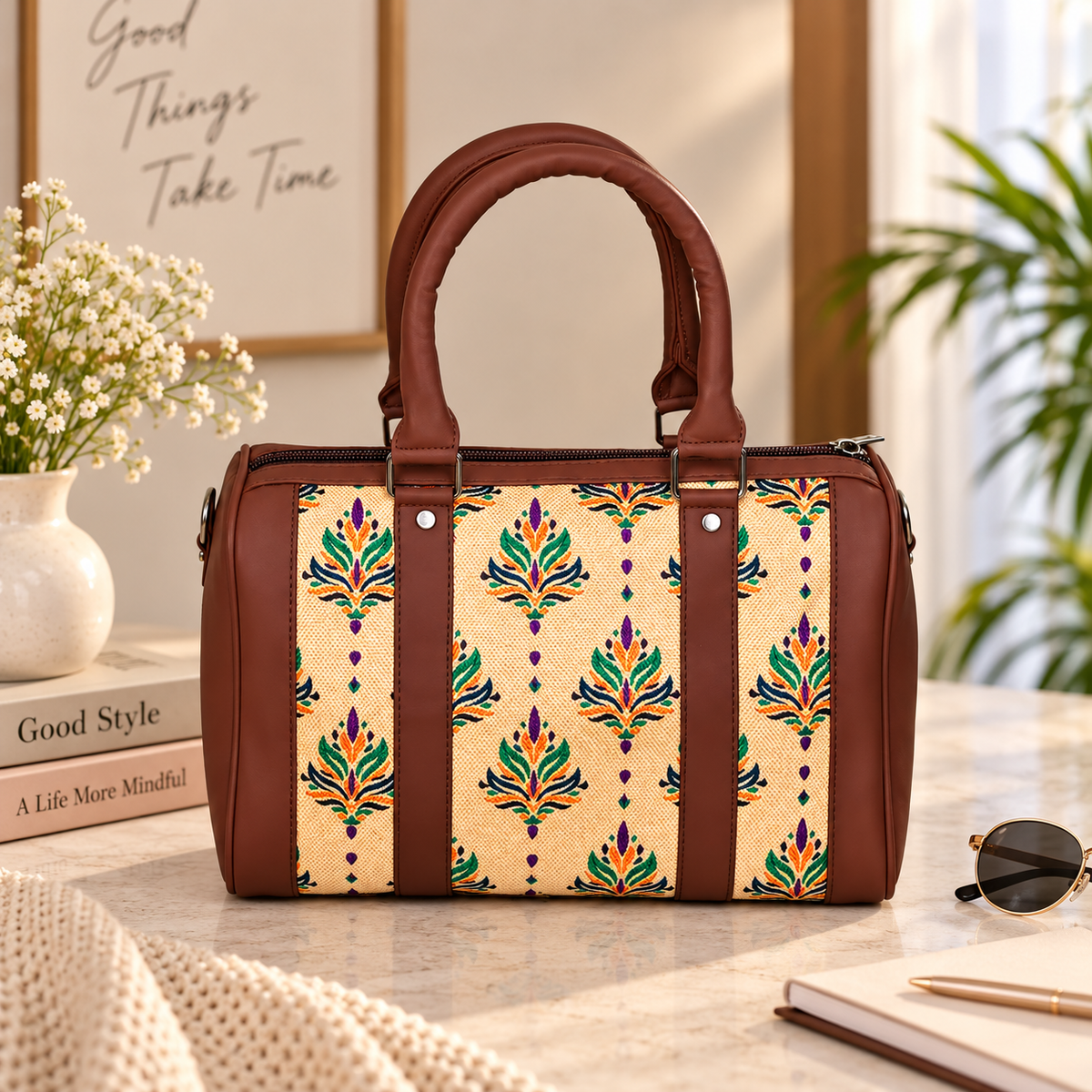 Women’s Handcrafted Printed Elegant Handbag